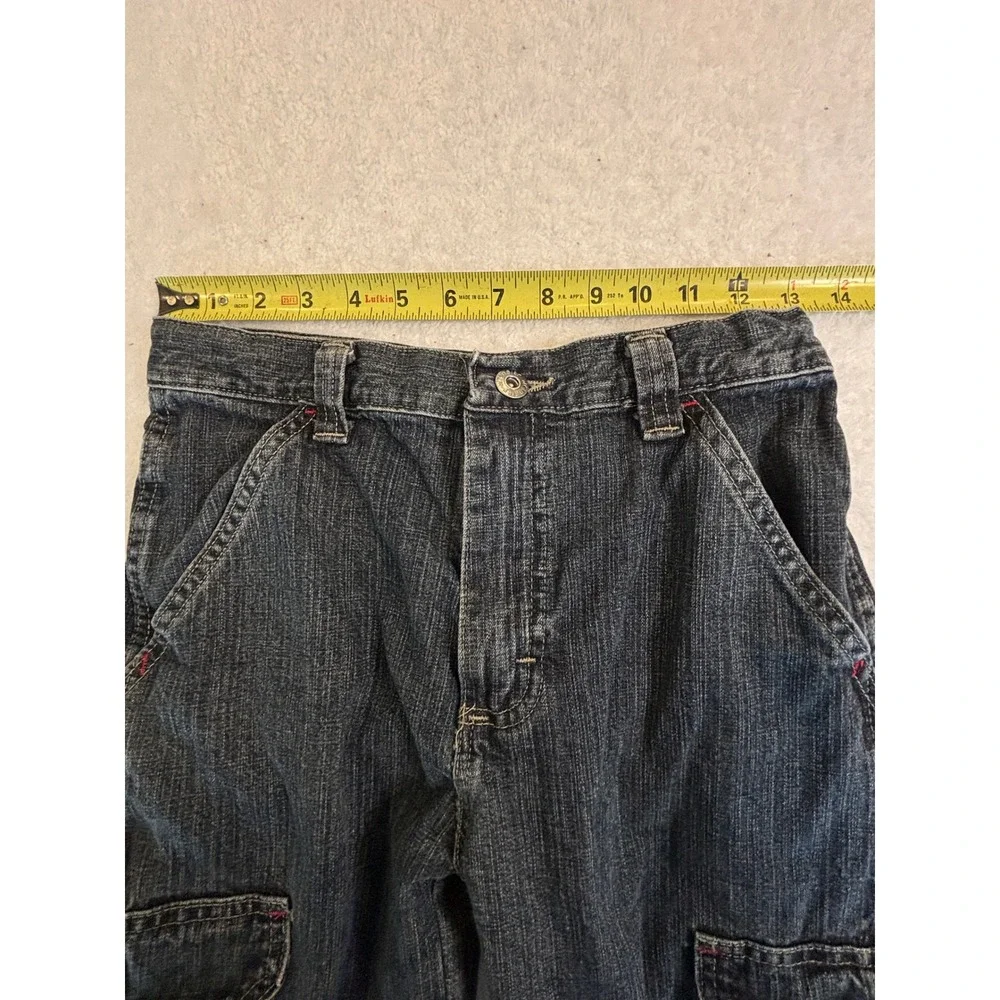 Wrangler Boys Slim Fit Cargo Denim Jeans Dark Wash Blue Size 14 Slim 9CDBWEX‎